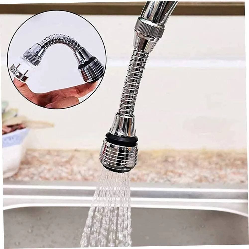 Flexible Faucet Sprayer Extender 360 Head Kitchen Sink Water Saving Tap Nozzle gallery