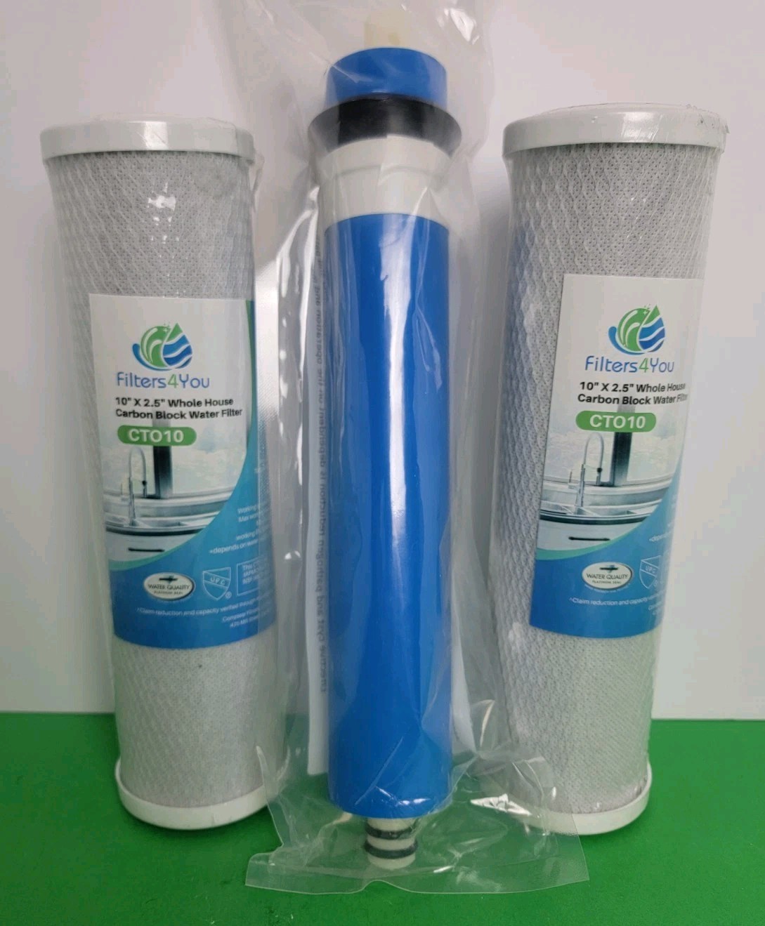 Filters4you 1 - 75 Gallon Reverse Osmosis Membrane & 2 Carbon Filters gallery