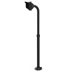 Blütezeit Adjustable Gooseneck Pedestal Post 23.6″-47.2″ for Wired Keypad-Black