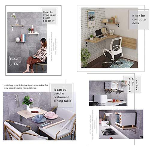 Folding Shelf Brackets, Max Load 300 lb, Heavy Duty Stainless Assorted Sizes gallery