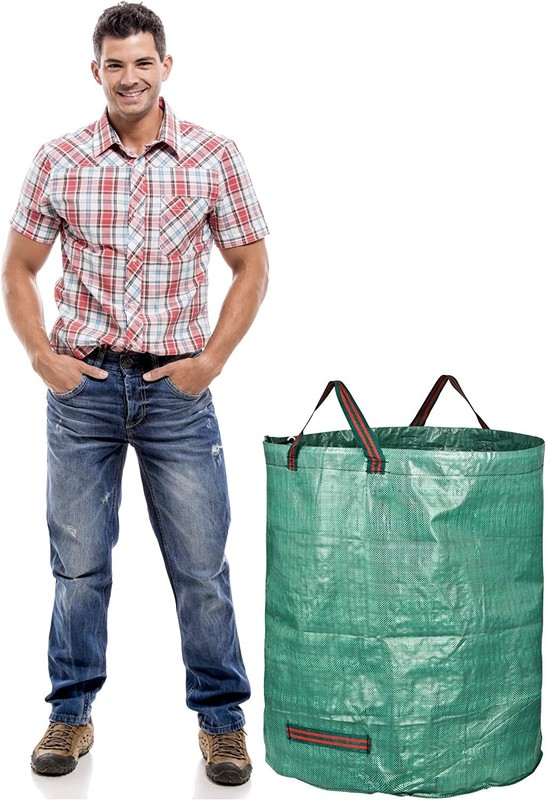 3Pack Reusable Garden Waste Bags 72 Gallon Yard Leaf Lawn Trash Waste Bags US gallery