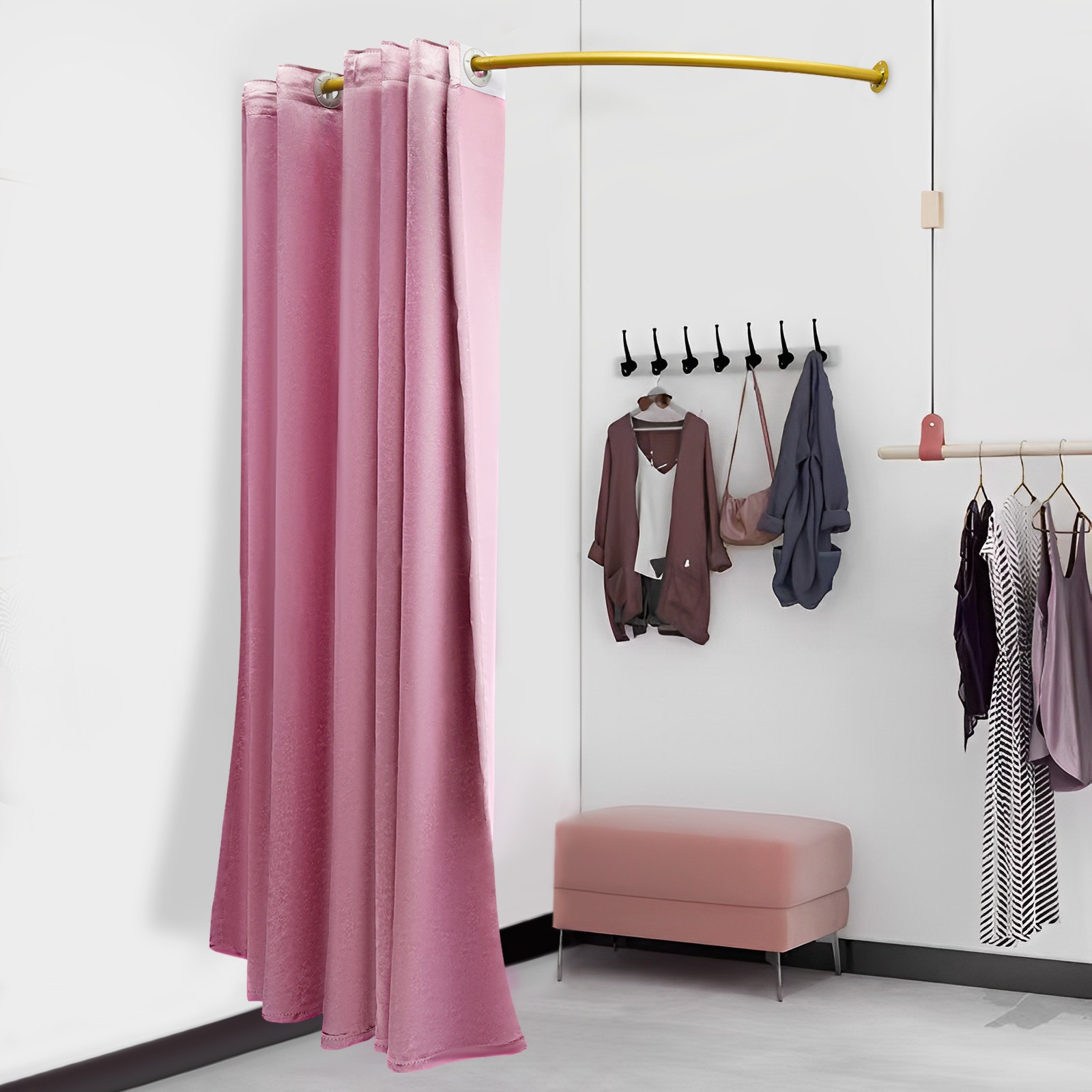 Clothing Store Fitting Room, Dressing Room Used in Mall Pink gallery