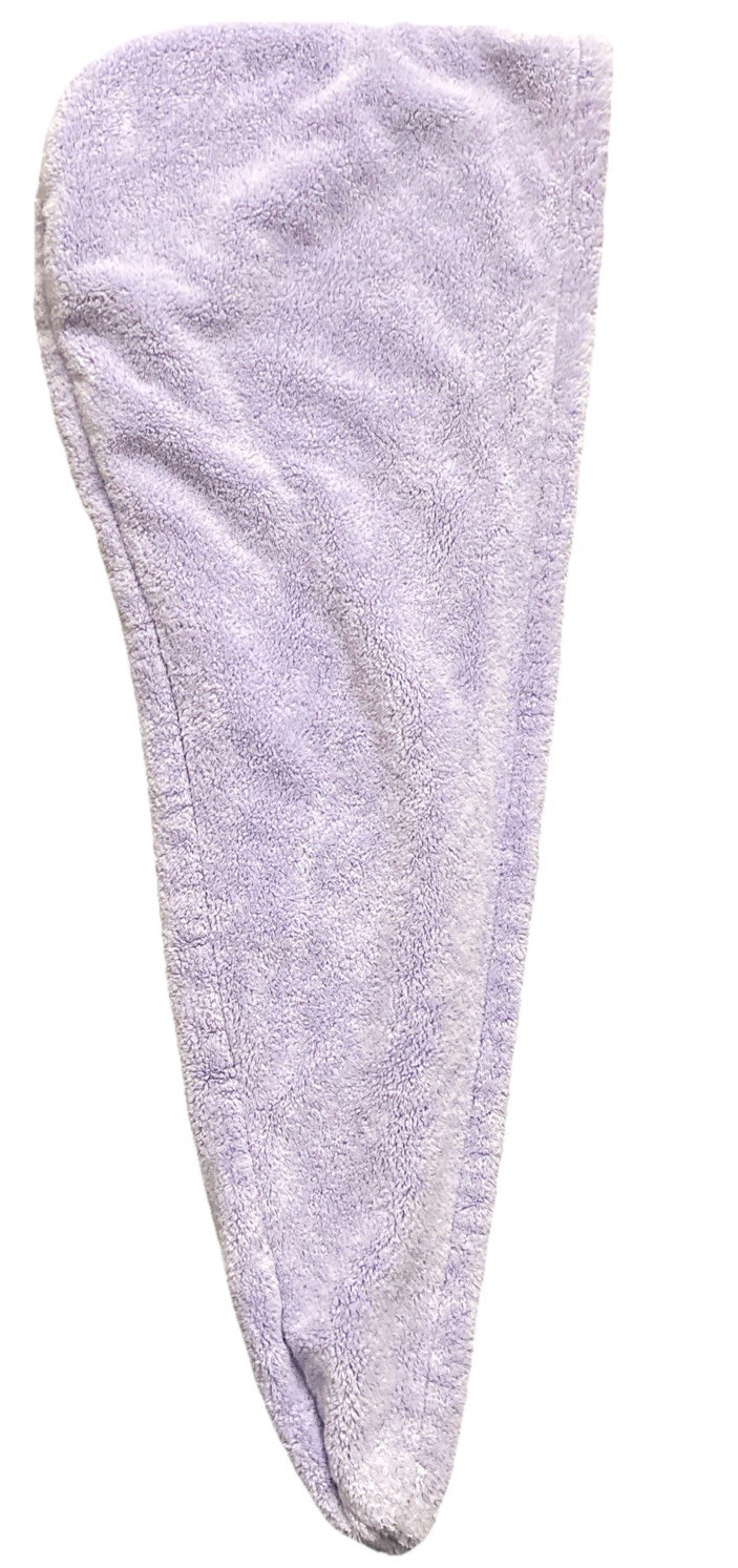 Purple microfiber hair towel wrap gallery