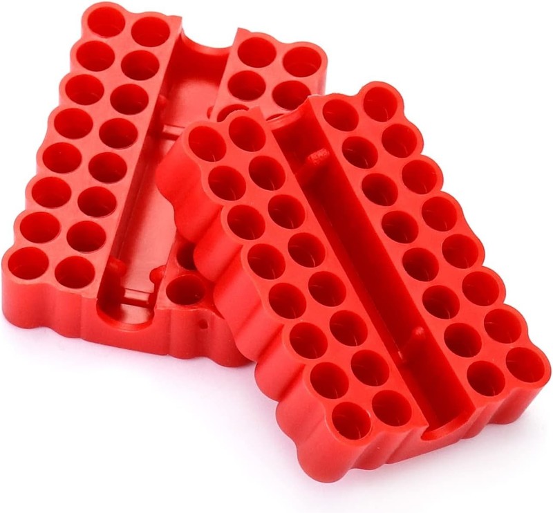 4 Pcs 1/4 Inch Hex Bit Organizer 32 Holes Screwdriver Bit Holder Organizer gallery