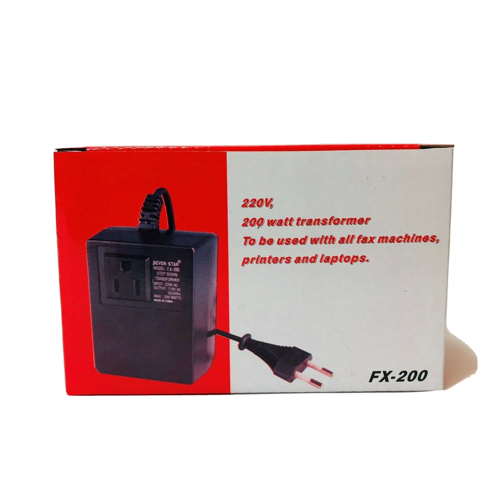 200 Watt 220 Volt Step Down Transformer 2 Round Pin EU 220V to 110V AC Converter gallery