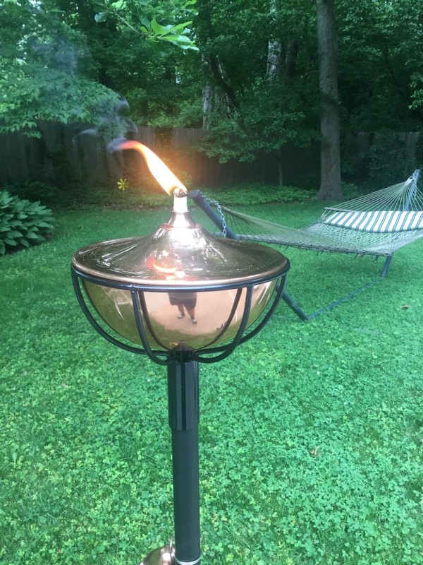Copper Bowl Garden Torch gallery
