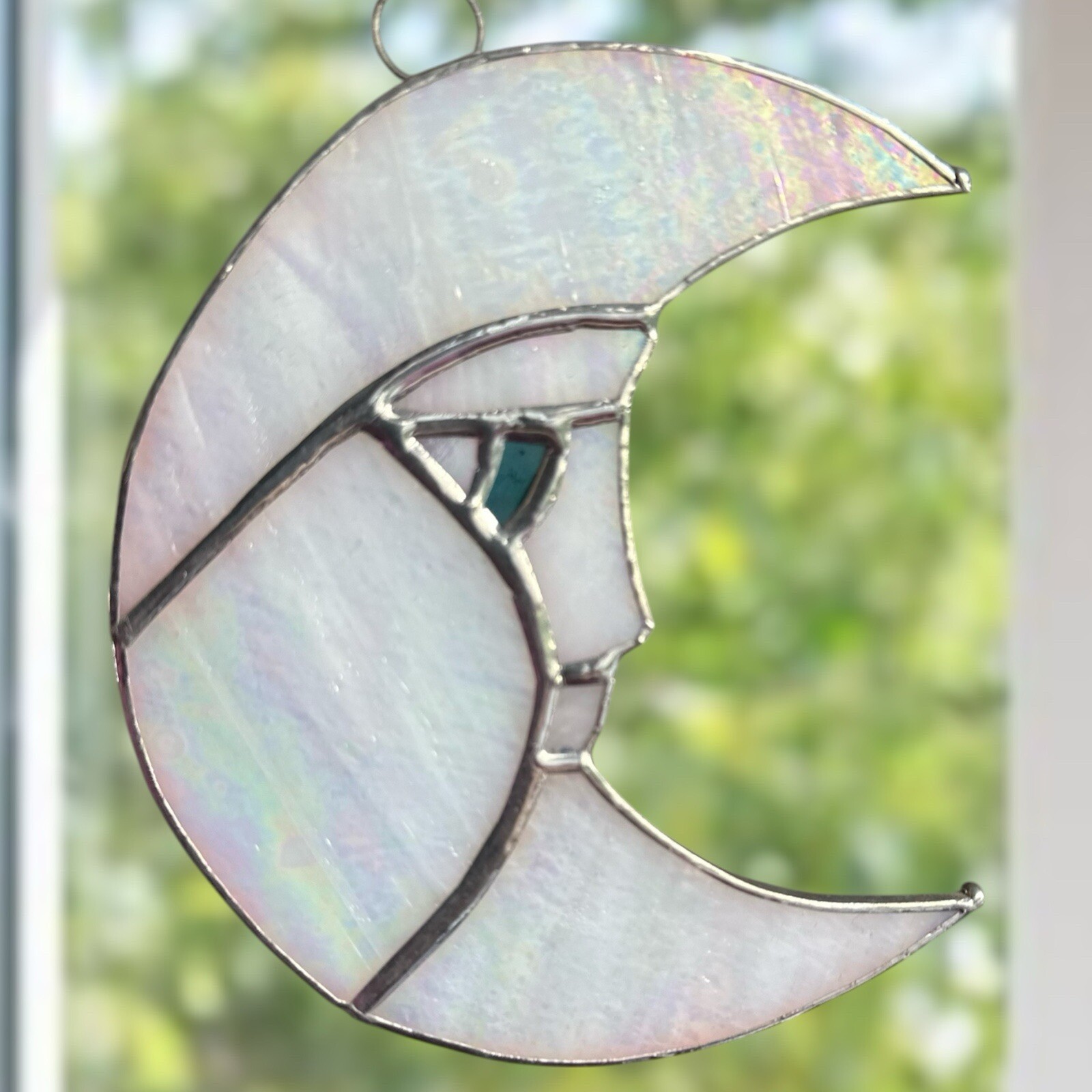 NEW Stained Glass Moon Sun-catcher, Window, Garden And Patio Decor gallery