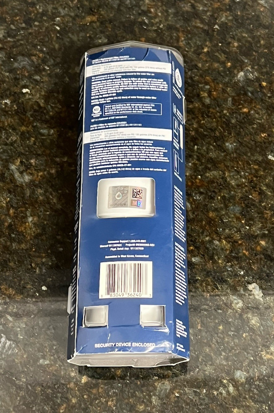 NEW-Everydrop by Whirlpool Ice and Water Refrigerator Filter 4, EDR4RXD1-Single gallery
