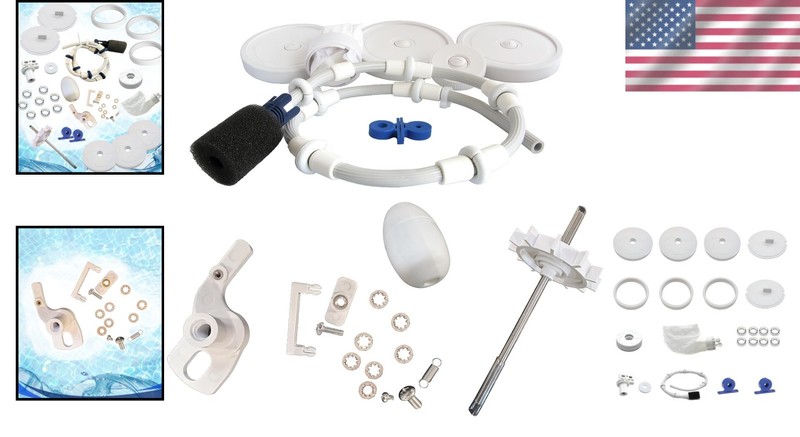 Pool Cleaner Rebuild Bundle – Wheels, Bearings, Scrubber gallery