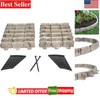 Elegant No-Dig Landscape Edging Kit - 15 Foot Decorative Stone-Look Border gallery