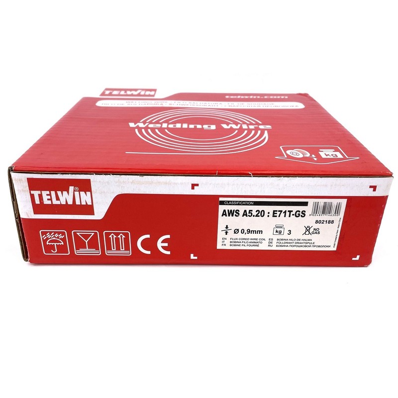Animated wire coil welding machine Ø 0.9mm 3kg 802188 FLUX welding NO GAS Telwin gallery