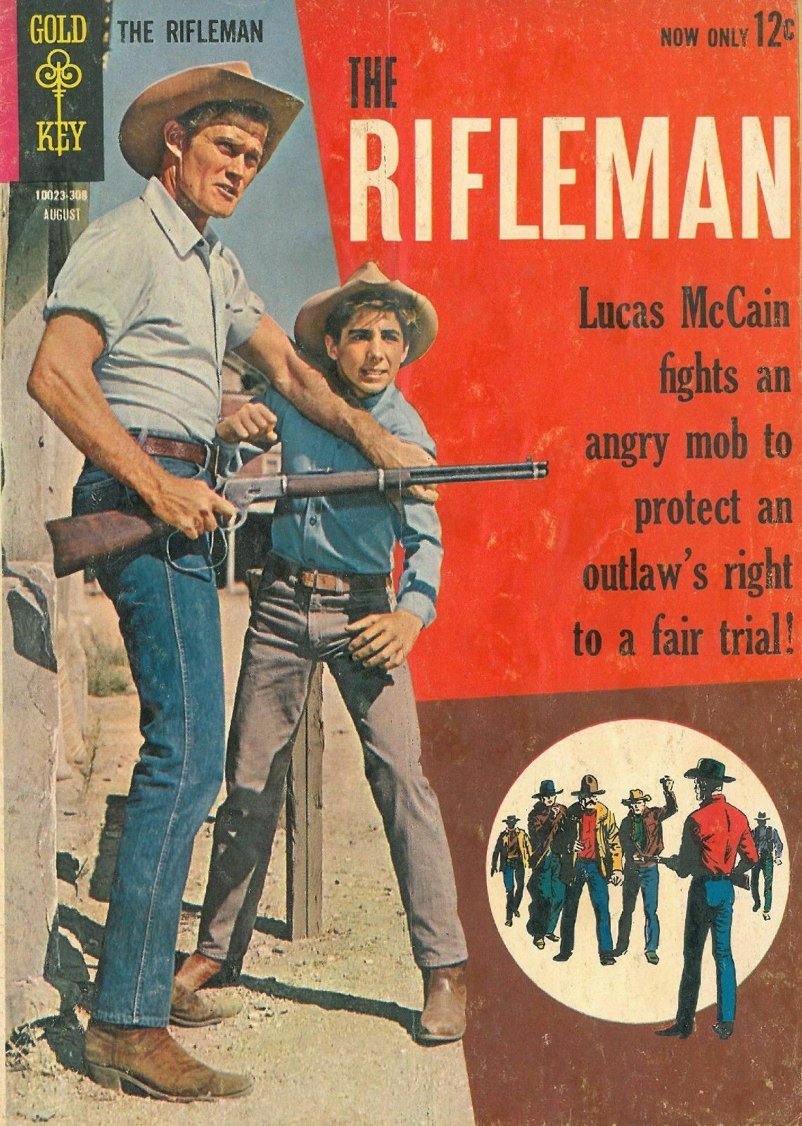 THE RIFLEMAN CHUCK CONNORS JOHNNY CRAWFORD 20x30 Inch Ready to ship now gallery