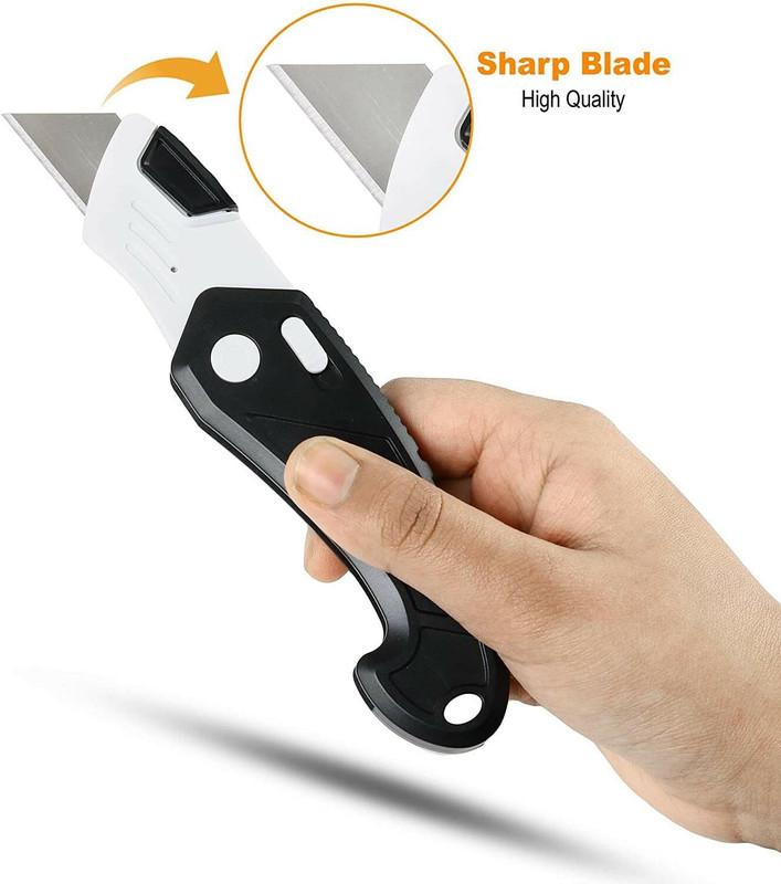 Lightweight Strong ABS Plastic Folding Utility Box Cutter (6 Pack) gallery