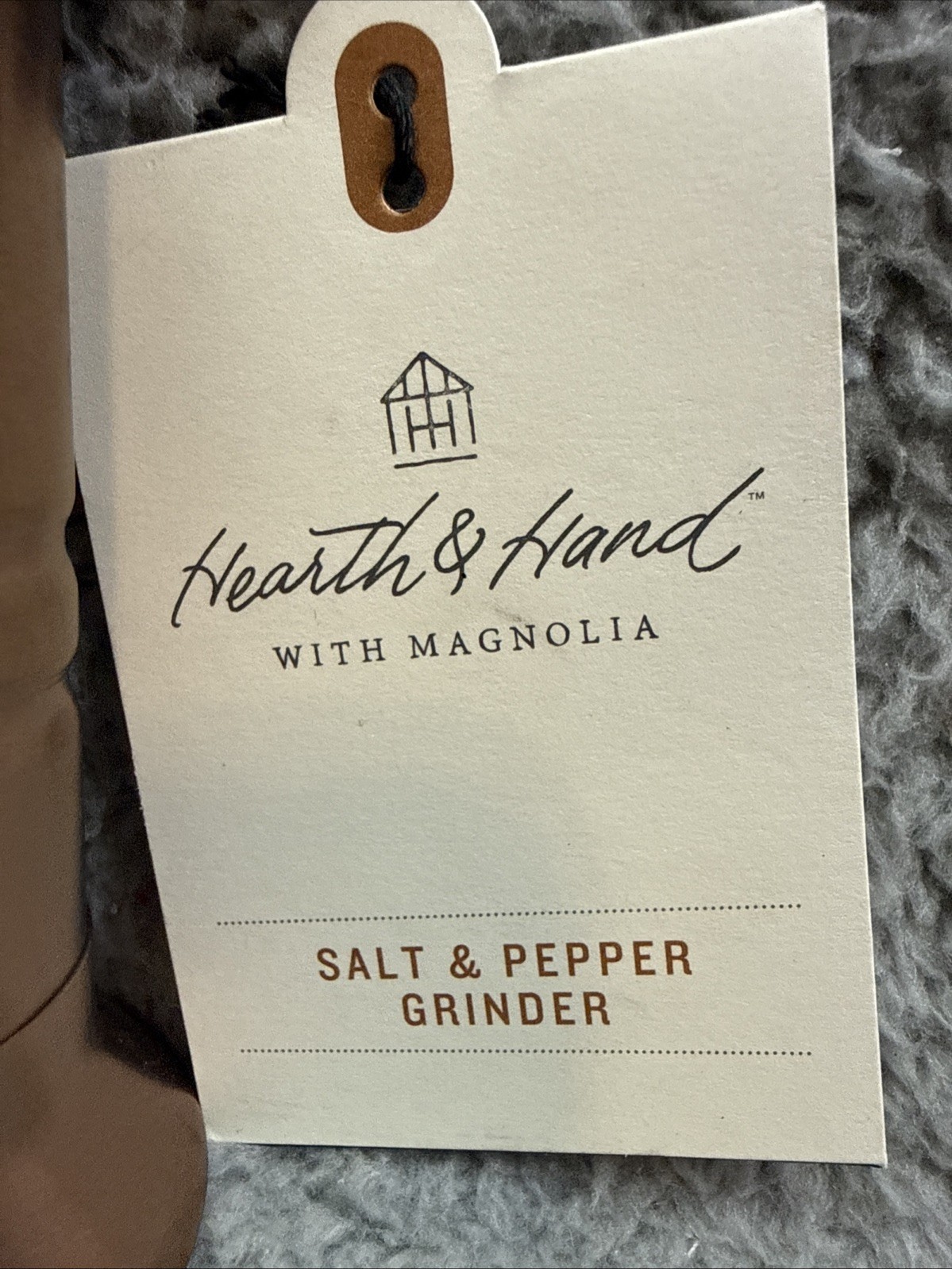 2x Hearth & Hand with Magnolia Short Stainless Steel Salt & Pepper Crank Grinder gallery