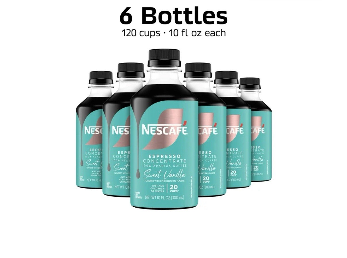 (6 pack) NESCAFÉ Espresso Concentrate, Sweet Vanilla, Instant Coffee, 10 fl oz gallery