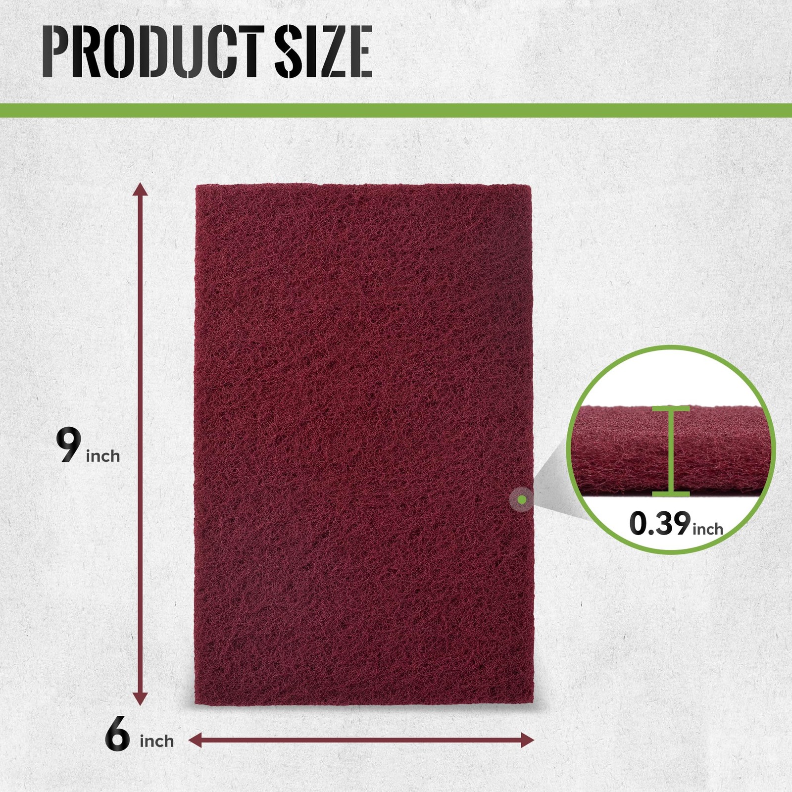 6" x 9" Maroon General Purpose Scuff Pads,10 Pack Abrasive Pads for Automotiv... gallery