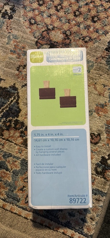 Real Organized Warwick Sconce Combo Set Of 2 Chestnut Item 89722 Sealed Box