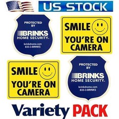 Lot Stickers Decal For Home Store Windows Brinks Security Cameras In Use