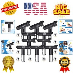 10 Pcs Reversible Airless Spray Tips Set 109 209 211 311 315 415 417 515 517 …