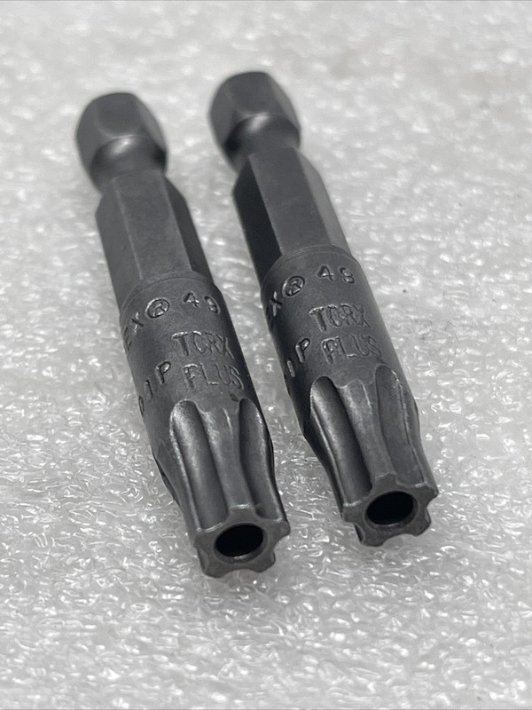 #40 Torx Tamper Insert Bits, 1/4” Hex Drive, USA, Apex 49-40IPRX, Lot Of (2) gallery