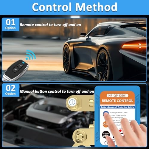 Kill Switch for Car, Remote Battery Disconnect Switch 12V, Car Anti Theft Kill gallery