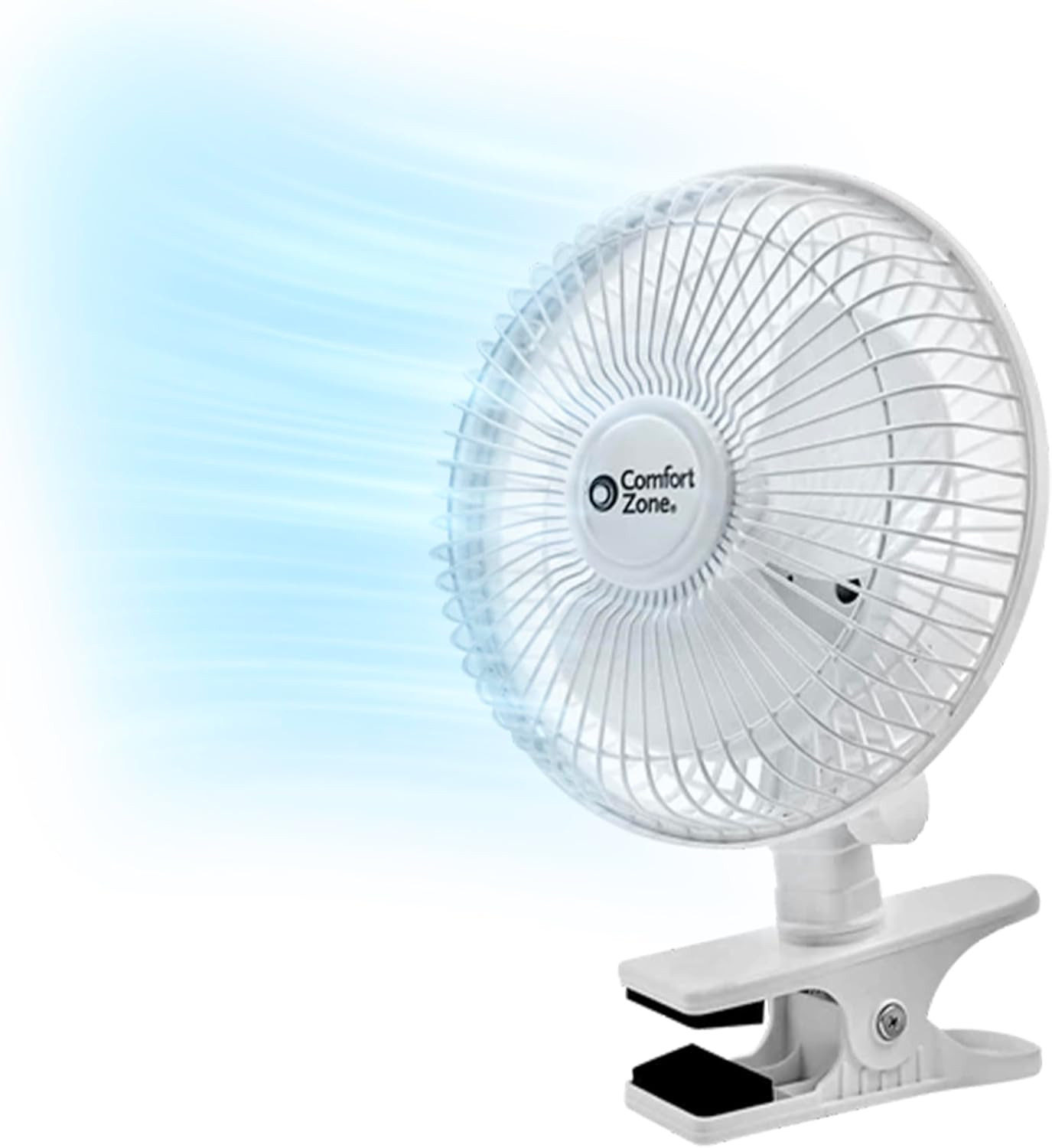 6" Portable Clip-On Fan, Adjustable Tilt, 2-Speed Quiet Mini Desk Fan gallery