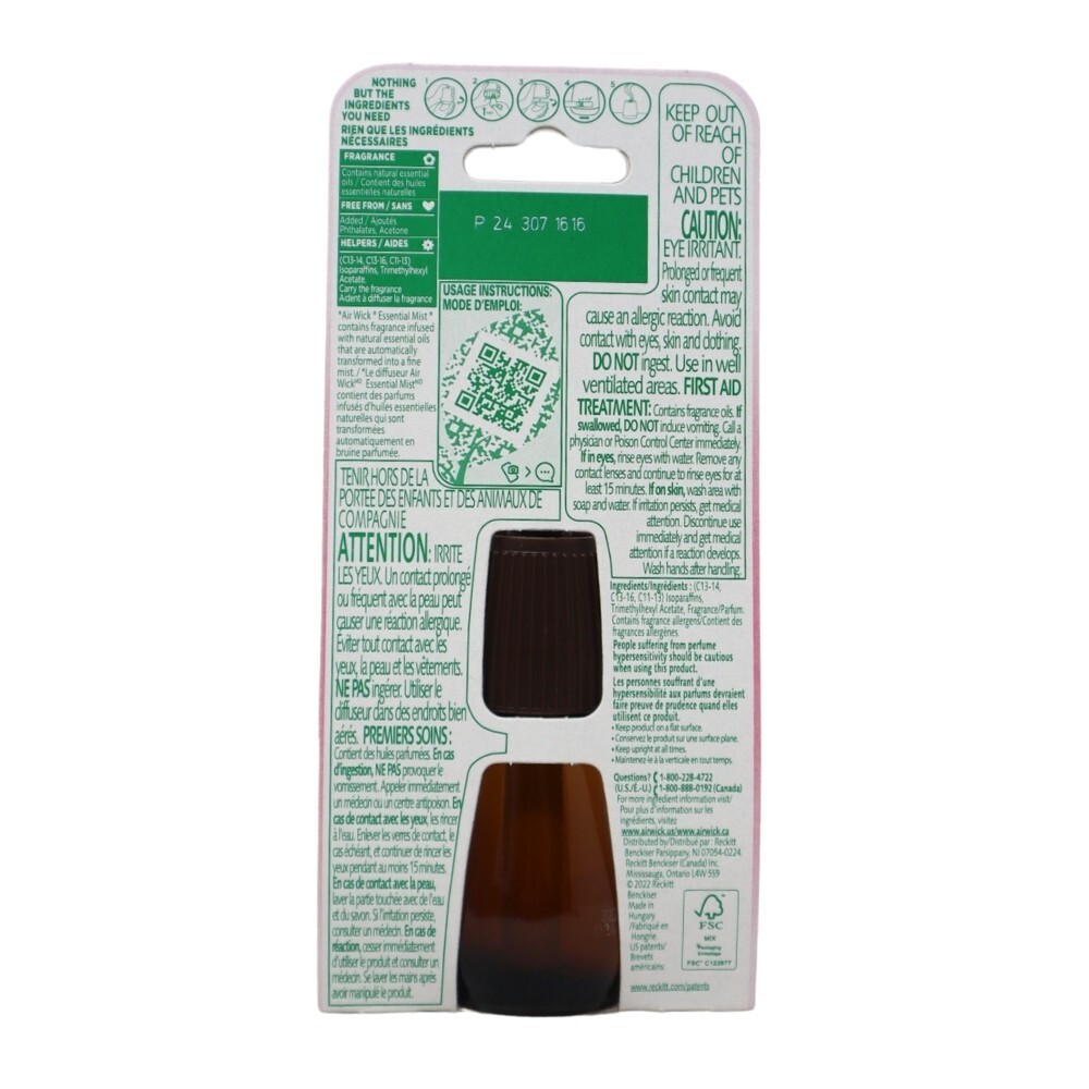 Air Wick Essential Mist Refill, Peony & Jasmine, 0.67 Oz ( 3-Pack ) gallery