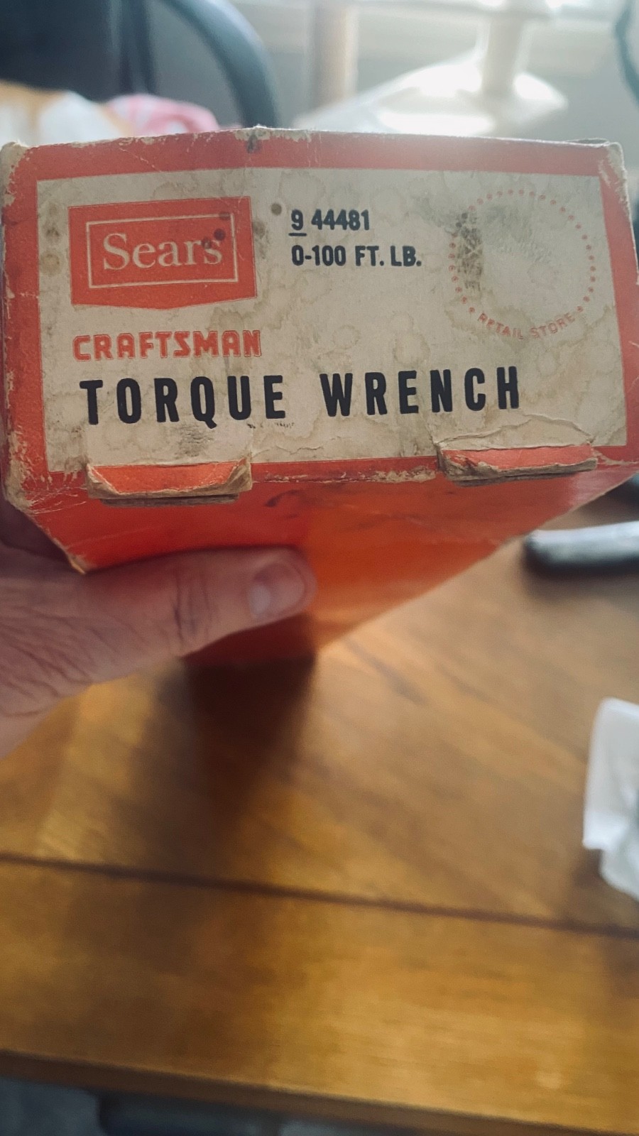 VINTAGE Craftsman 9-44481 Torque Wrench 1/2" Drive 0-100 Ft-Lb with Box USA gallery