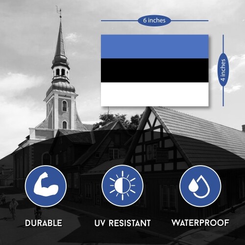 Estonia Estonian Flag Car Magnet Decal - 4 x 6 Heavy Duty for Car Truck SUV gallery