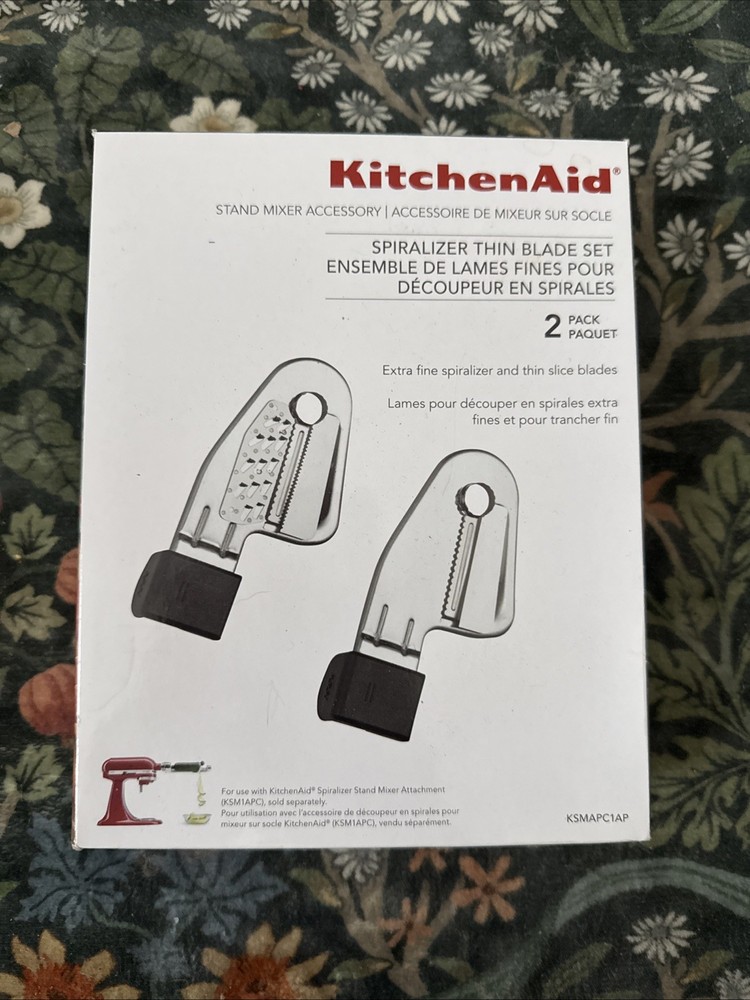 KitchenAid Accessory Thin Blade Set For Spiralizer Attachment Stand Mixer New