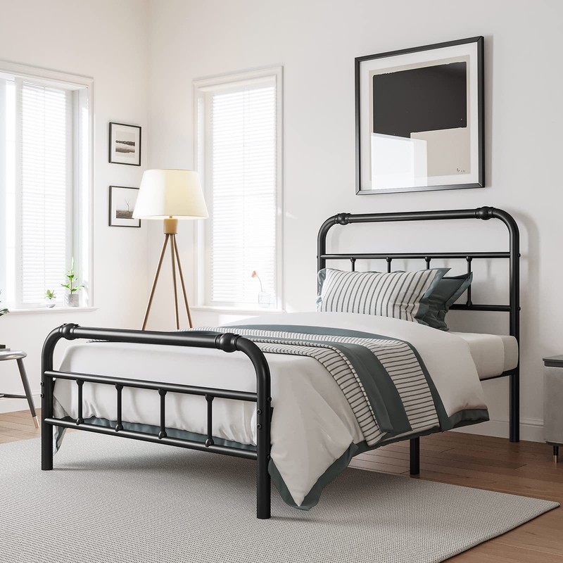 Twin XL Bed Frame with Headboard and Footboard, 18 Inches High, 3500 Pounds H... gallery