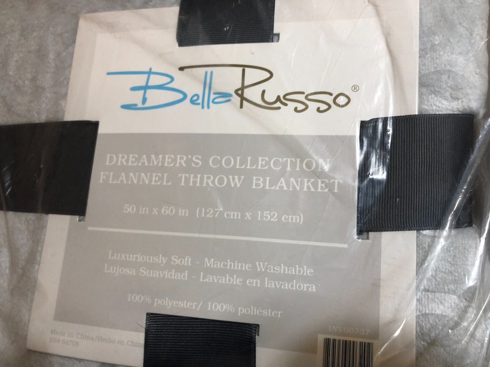 Bella Russo Silk Touch Throw / Blanket Gray 50" x 60" 100% POLYESTER gallery