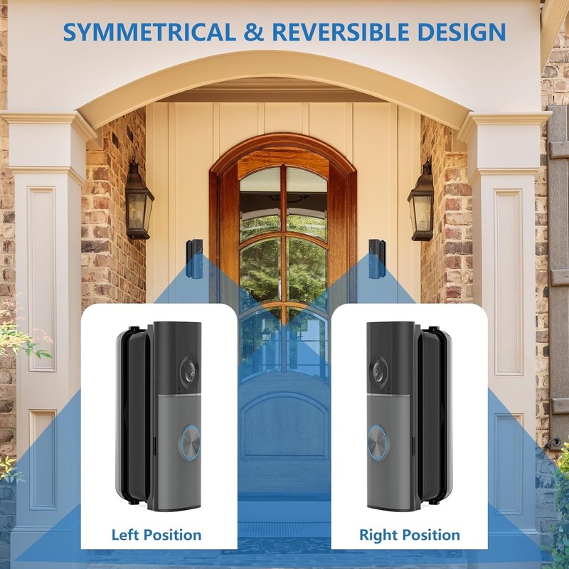 Ring Doorbell Angle Mount, 30-55° Adjustable Door Mount for Newest Ring Wired... gallery