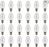 LinMiFo 24 Pack C7 Night Light Bulbs, 15 Watt Night Light Bulbs Dimmable, E12 Ca gallery
