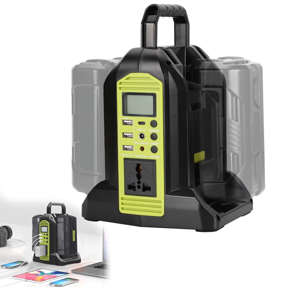2-Ports Power Inverter for Ryobi 40V Battery DC 40V to AC 110~120V Power Station gallery