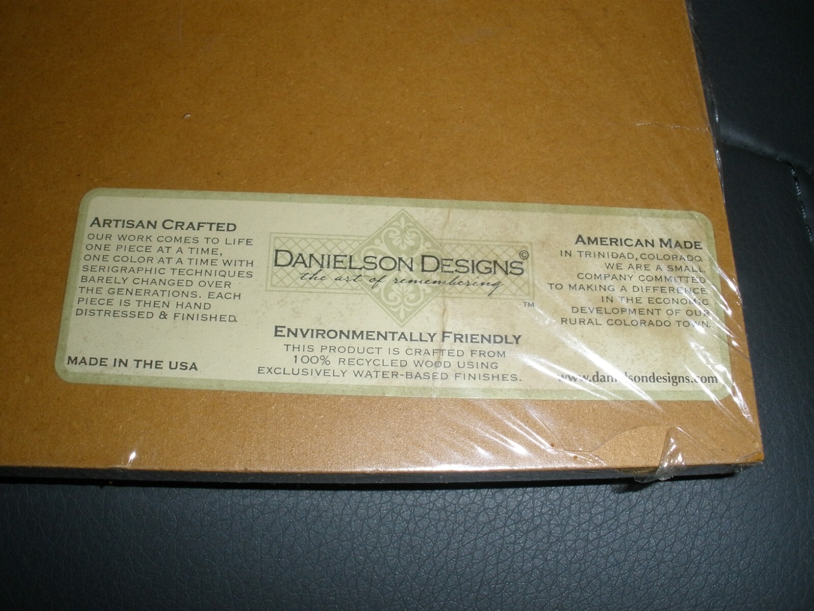 NEW Danielson Designs Constant Proof Benjamin Franklin Plaque 16"x7" gallery