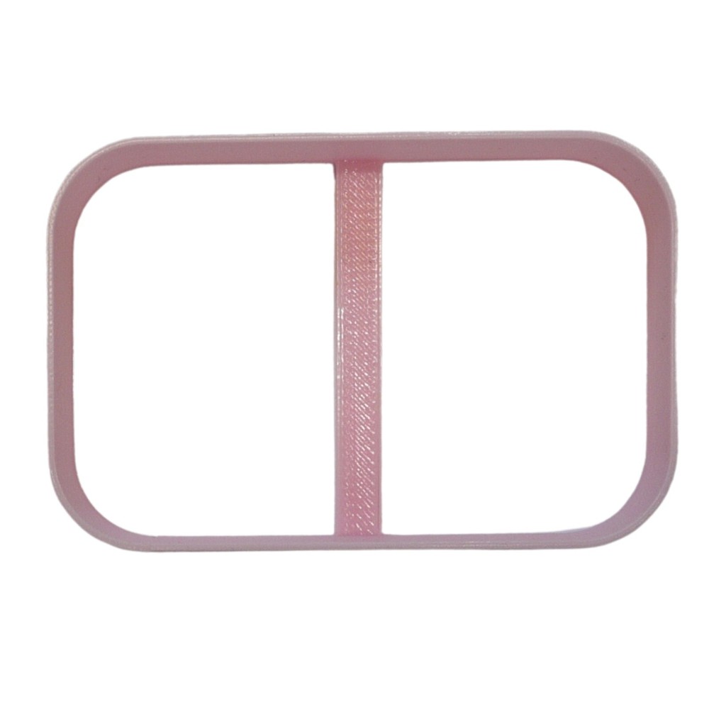 CURVED RECTANGLE FRAME SHAPE COOKIE CUTTER MADE IN USA PR5156