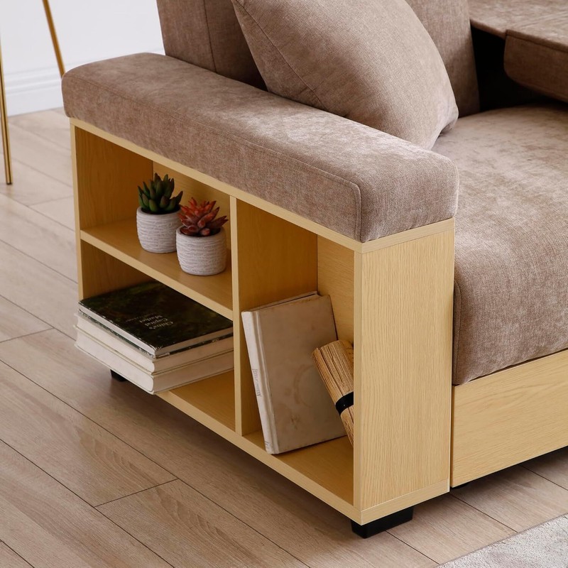 Multi-Functional Sofa Sleeper with Storage Ottoman and Two Pull Out Drawer gallery