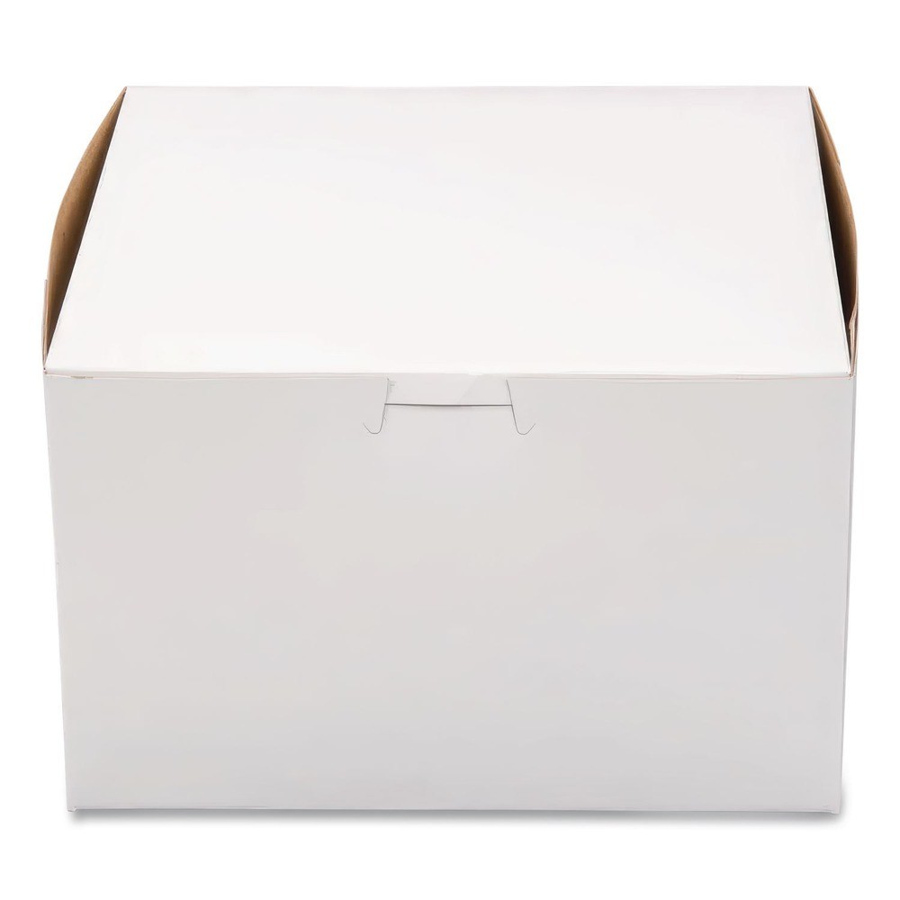 SCT 09455 One-Piece Non-Window Paper Bakery Boxes - White (100/Carton) New gallery