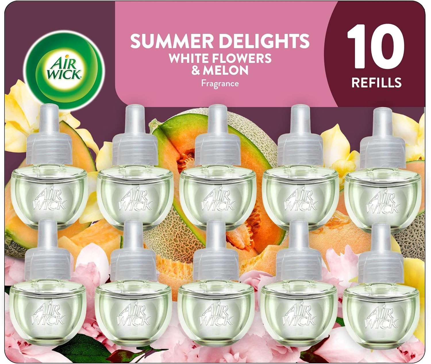 Air Wick Plug in Scented Oil Refill, 10ct, Summer Delights, Scented Oil, Air Fre gallery