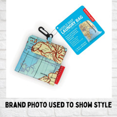 World Map Travel Laundry Bag – Compact, Lightweight – New, Never Used