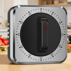 Mechanical Kitchen Timer with Magnet: Wind Up Cooking Timer Clock with Loud