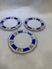 Rosenthal MARIA Blue White Pink Roses 3 Bread Butter Dodecagon Circa 1920’s gallery