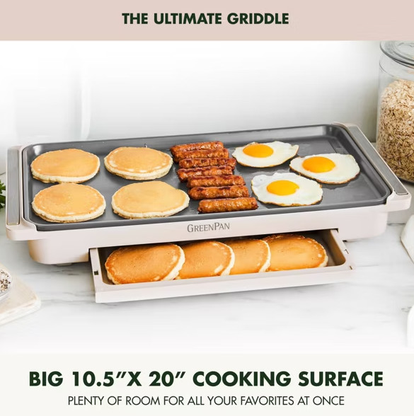 GreenPan Advanced Griddle with Warming Drawer gallery