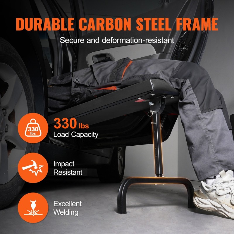 Under Dash Creeper, 40 in, 330 lbs Load Capacity Rolling Mechanic Garage Creeper gallery