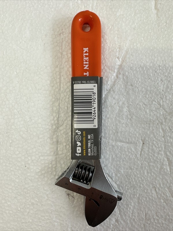 Klein Tools O5076 Extra-Capacity Adjustable Wrench, 6.5" gallery