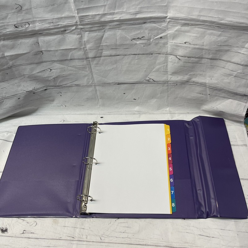 Mead Trapper Keeper Notebook Purple Gray Metal 3 Ring Binder Vtg 80’s 90’s Y2K gallery