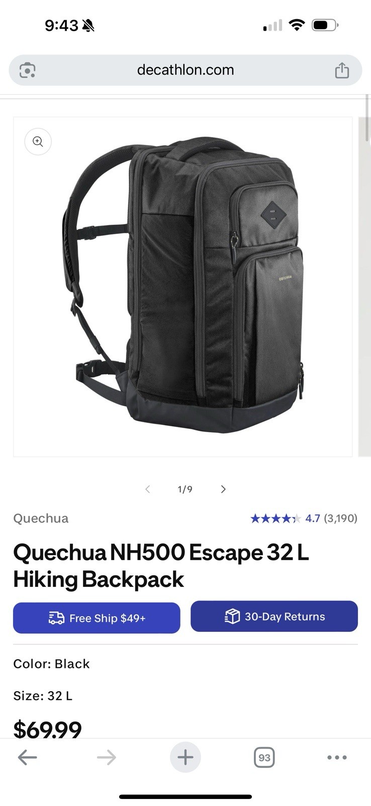 Quencha backpack (multi pocket)