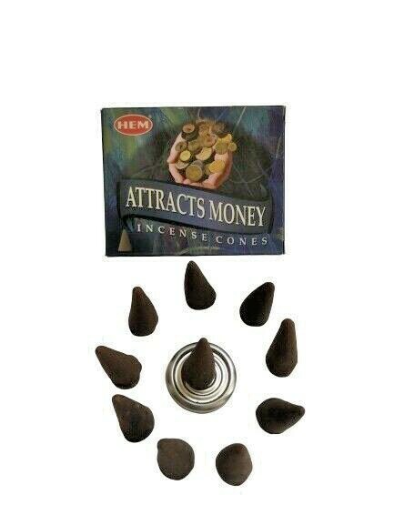 Hem Attracts Money Incense Cones - Pick 10-20-30-50-100-120 Free Shipping gallery