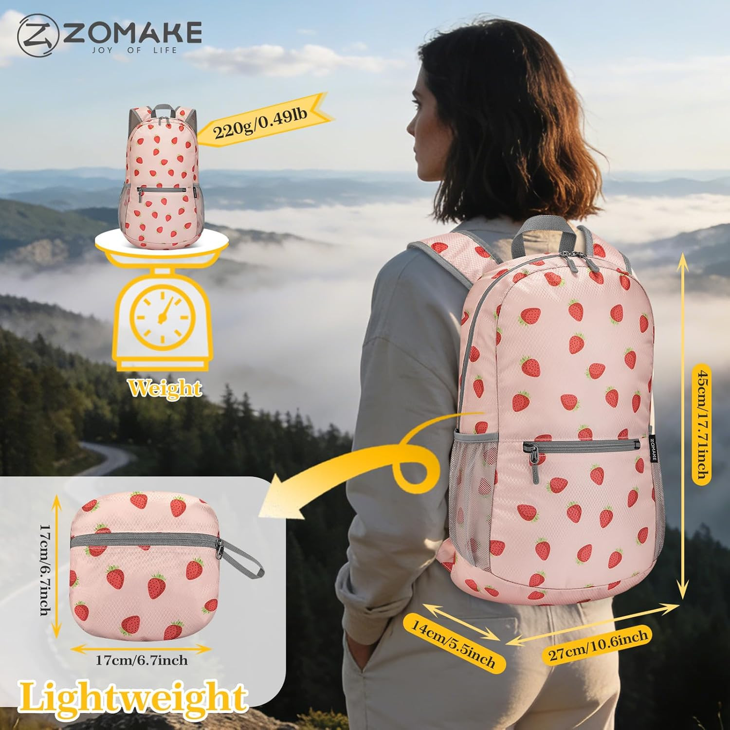Ultra Lightweight Hiking Backpack 20L, Packable Small Backpacks Water Resistant 2